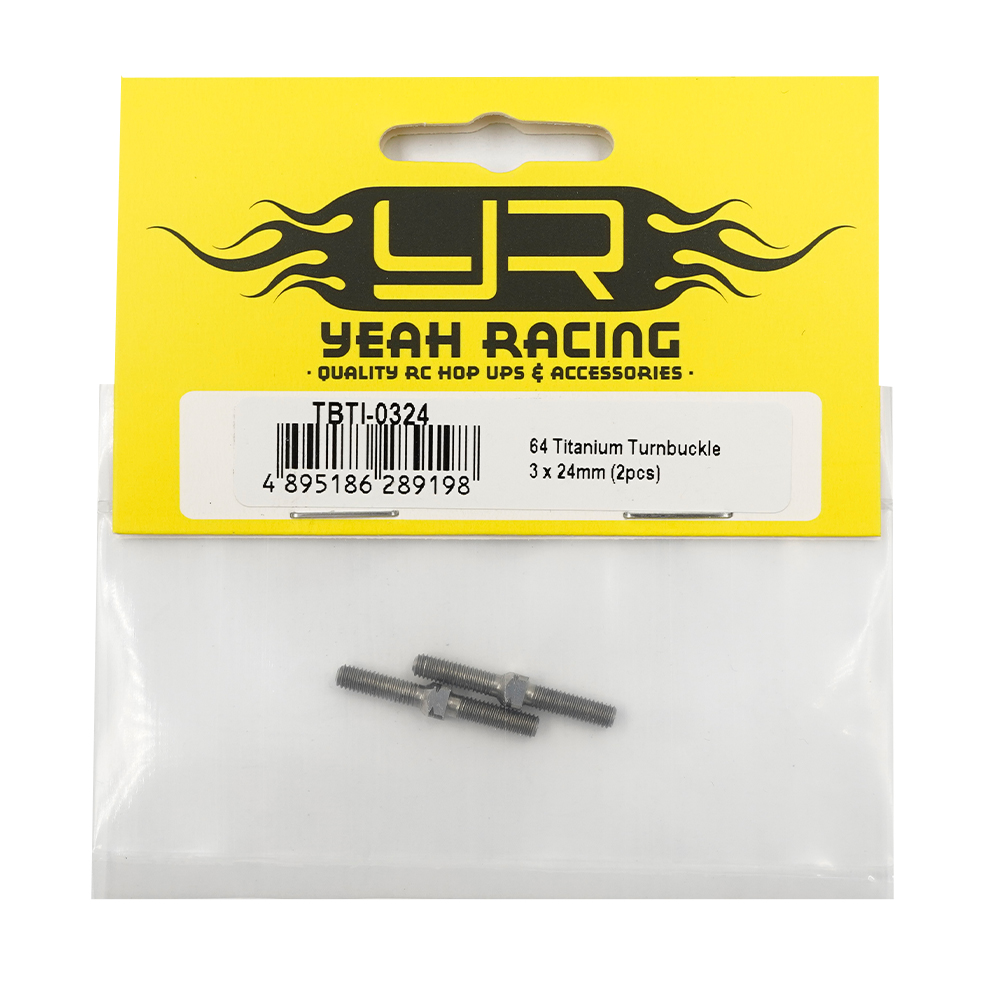 Yeah Racing 64 Titanium Turnbuckle 3x24mm 2pcs (TBTI-0324)