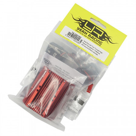 Yeah racing Heat Sink with Twin Tornado High Speed Fans 1:8 - 40.8mm Motors (YA-0261RD)