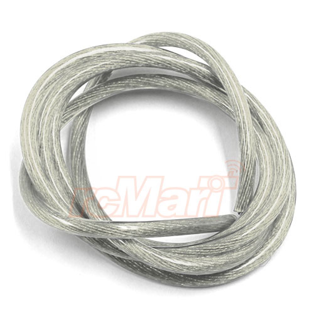 Yeah Racing 12AWG Transparent Wire 1m Silver (WPT-0137SV)