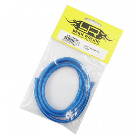 Yeah Racing 12AWG Transparent Wire 1m Blue (WPT-0137BU)