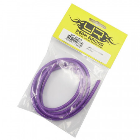 Yeah Racing 12AWG Transparent Wire 1m Purple (WPT-0137PP)