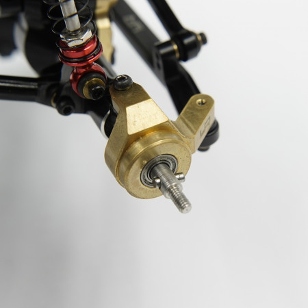 Yeah Racing Brass Front Steering Knuckles Set For Axial SCX24 AX24 (AXSC-026)