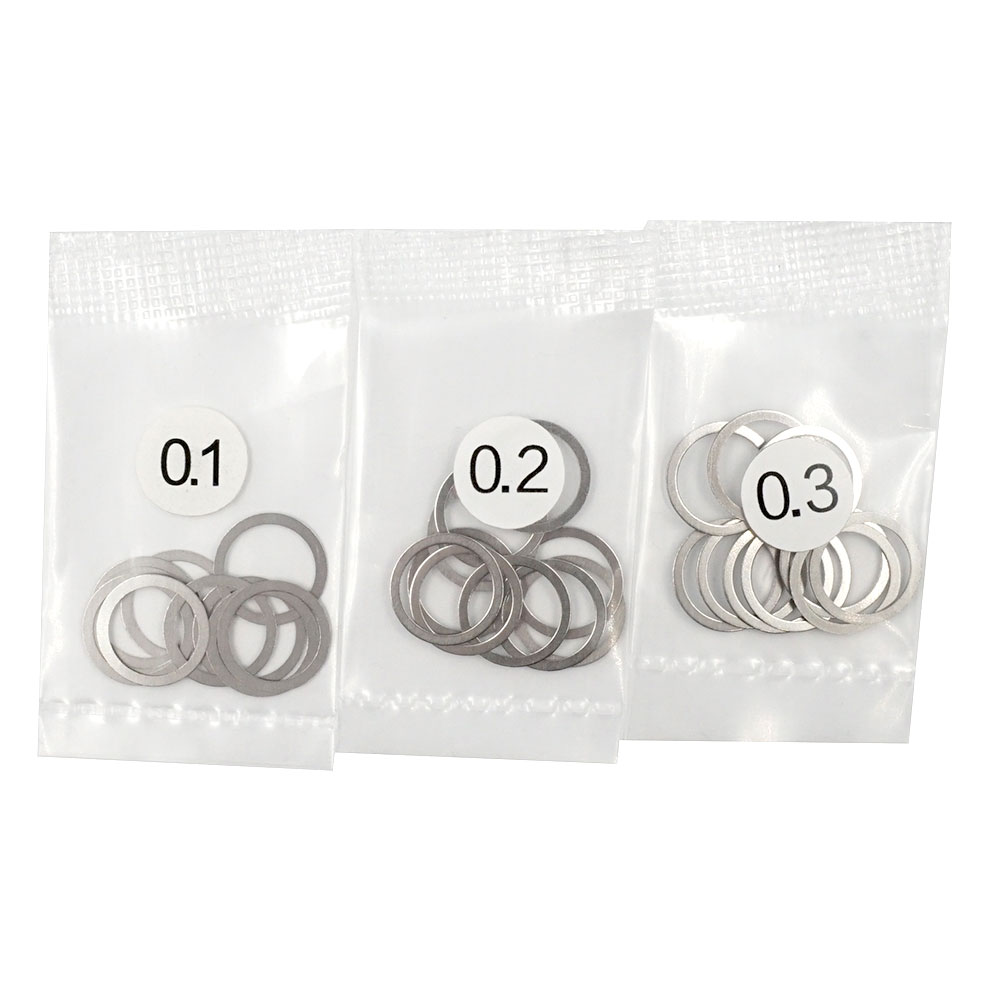 Yeah Racing 8x10mm Stainless Steel Spacer Set 0.1 0.2 0.3mm (YA-0647)
