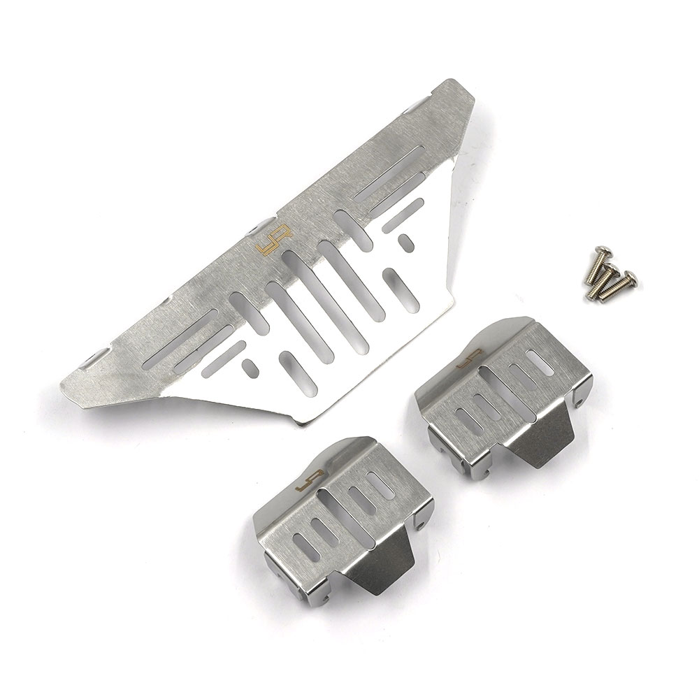 Yeah Racing Stainless Steel Diff Protector &amp; Fender Set Fits TRX-4 2021 Ford Bronco (TRX4-099)