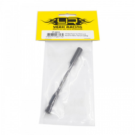 Yeah Racing HD Steel Power Tip 5.5mm Lock Nut Driver (Nano Titanium Coating) (YT-0213)