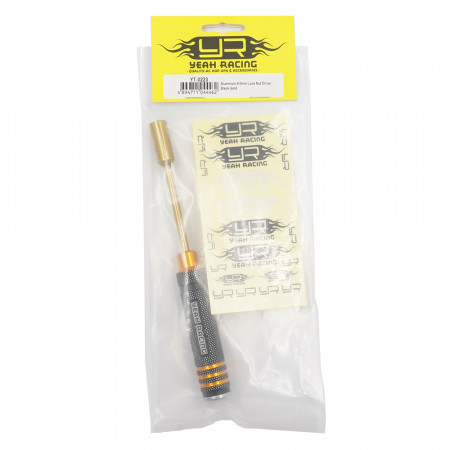 Yeah Racing Aluminum 8.0mm Lock Nut Driver Black/Gold (YT-0223)