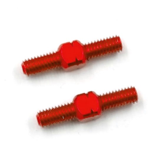 Slidelogy Aluminum Turnbuckle M3 x 16mm 2pcs  - Red (SDY-0277R)