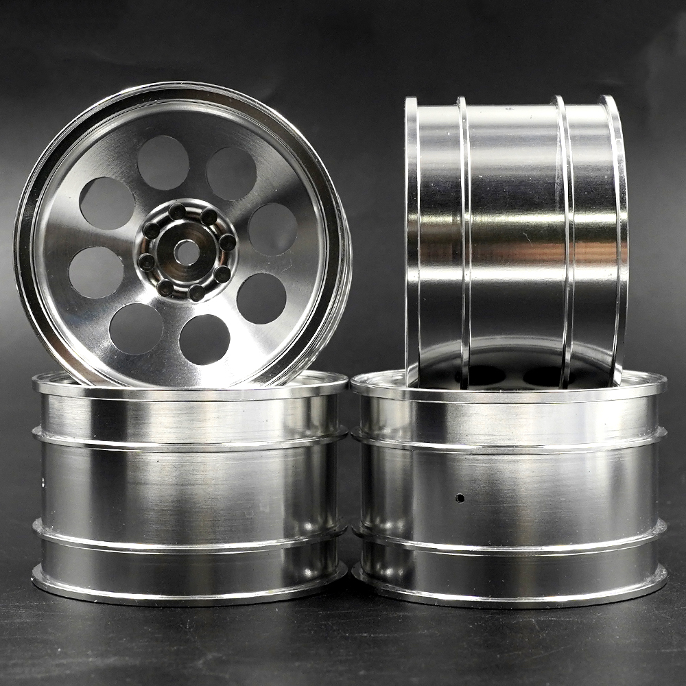 Yeah Racing Aluminium CNC 8 Spoke Rim Set Kyosho Optima/Optima Mid /Javelin /Ulitma (WL-0171SV)