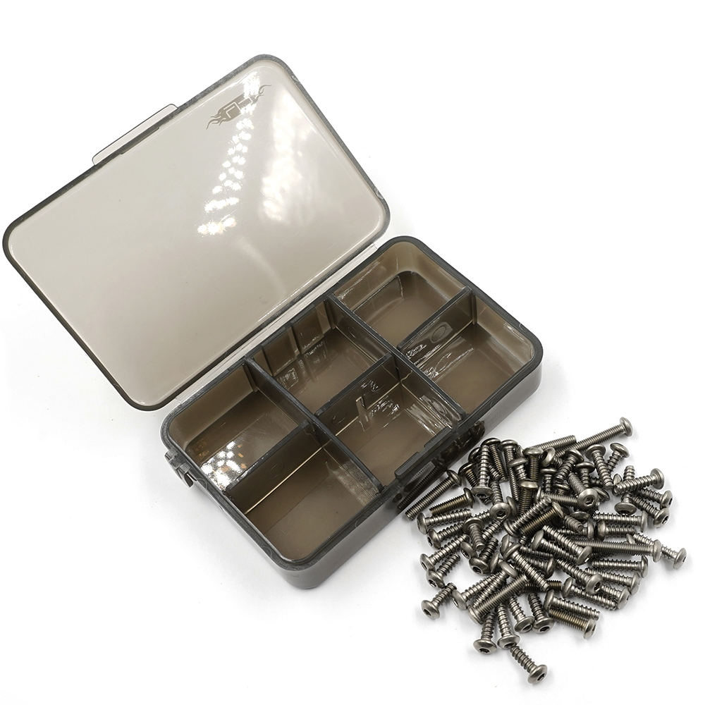 Yeah Racing Titanium Screw Assorted Set w/Box Tamiya Lunch Box (TSAS-0008)