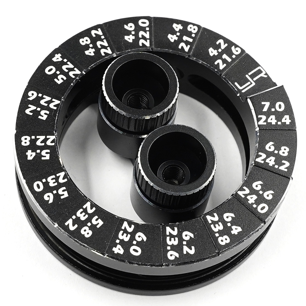 Yeah Racing Aluminium Round Droop Gauge For 1/10 RC Cars (YT-0225BK)