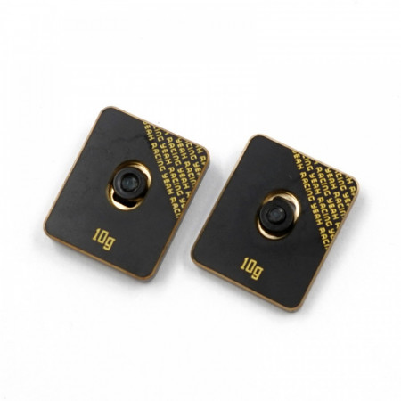 Yeah Racing 1:10 Adjustable Brass Chassis Balancing Weights 10g 2pcs (YA-0724BK)