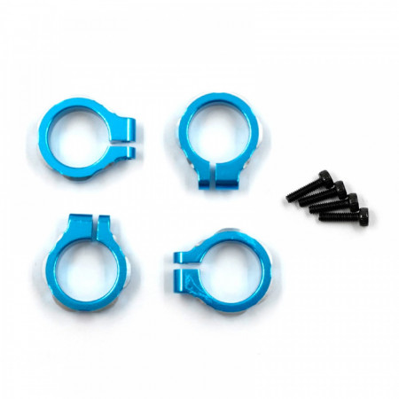 Yeah Racing Aluminium Shock Clamp 4pcs - Blue Tamiya BBX (BB-01) (TABB-012BU)
