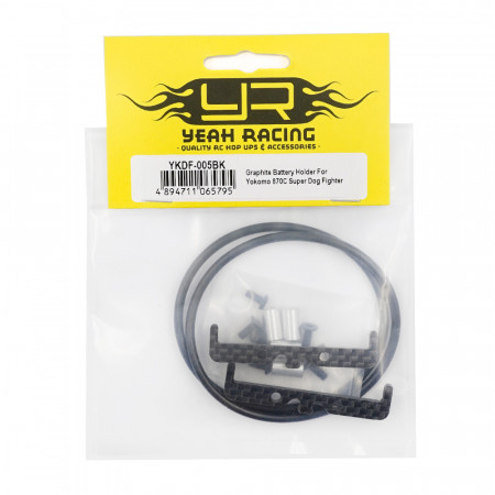 Yeah Racing Graphite Battery Holder For Yokomo 870C Super Dog Fighter YZ10 2023 (YKDF-005BK)