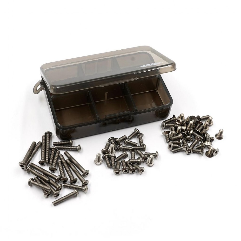 Yeah Racing Titanium Screw Assorted Set w/Box For Yokomo 870C Super Dog Fighter (TSAS-0029)