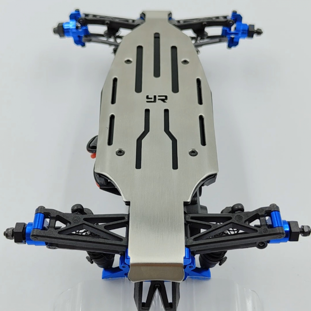 Yeah Racing Stainless Steel Chassis Protector Plate For Losi 1:24 Micro-B 2WD Buggy (LSMB-006SV)