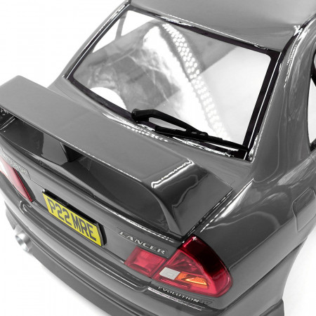 Yeah Racing 1:10 1/10 Mitsubishi Lancer EVO IV Sedan Silver Pre-Painted Pre-Cut Body w/ Rims Set (YABY-0006)