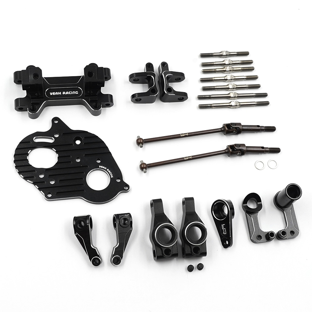 Yeah Racing Aluminum Essential Conversion Kit Black For Kyosho Ultima (KYUT-S01BK)