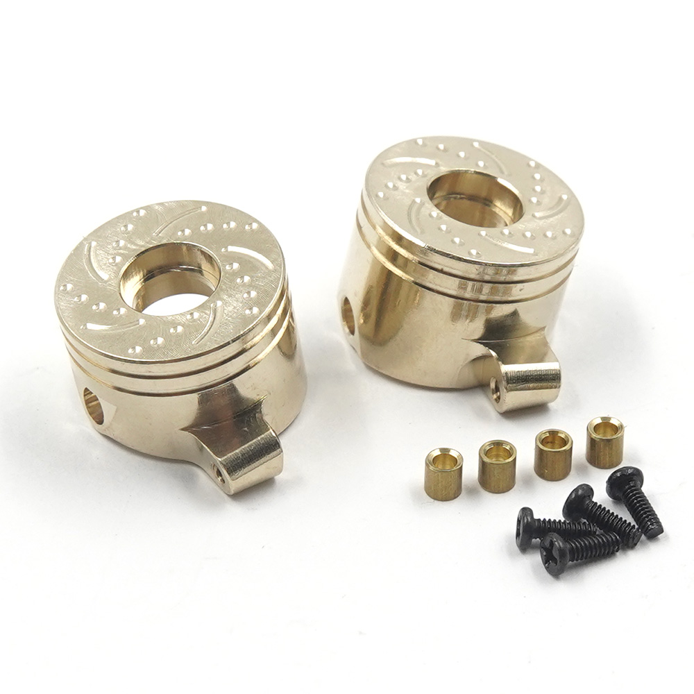 Yeah Racing Brass Steering Knuckles 8g each For Axial SCX30 (AXSC-107GD)