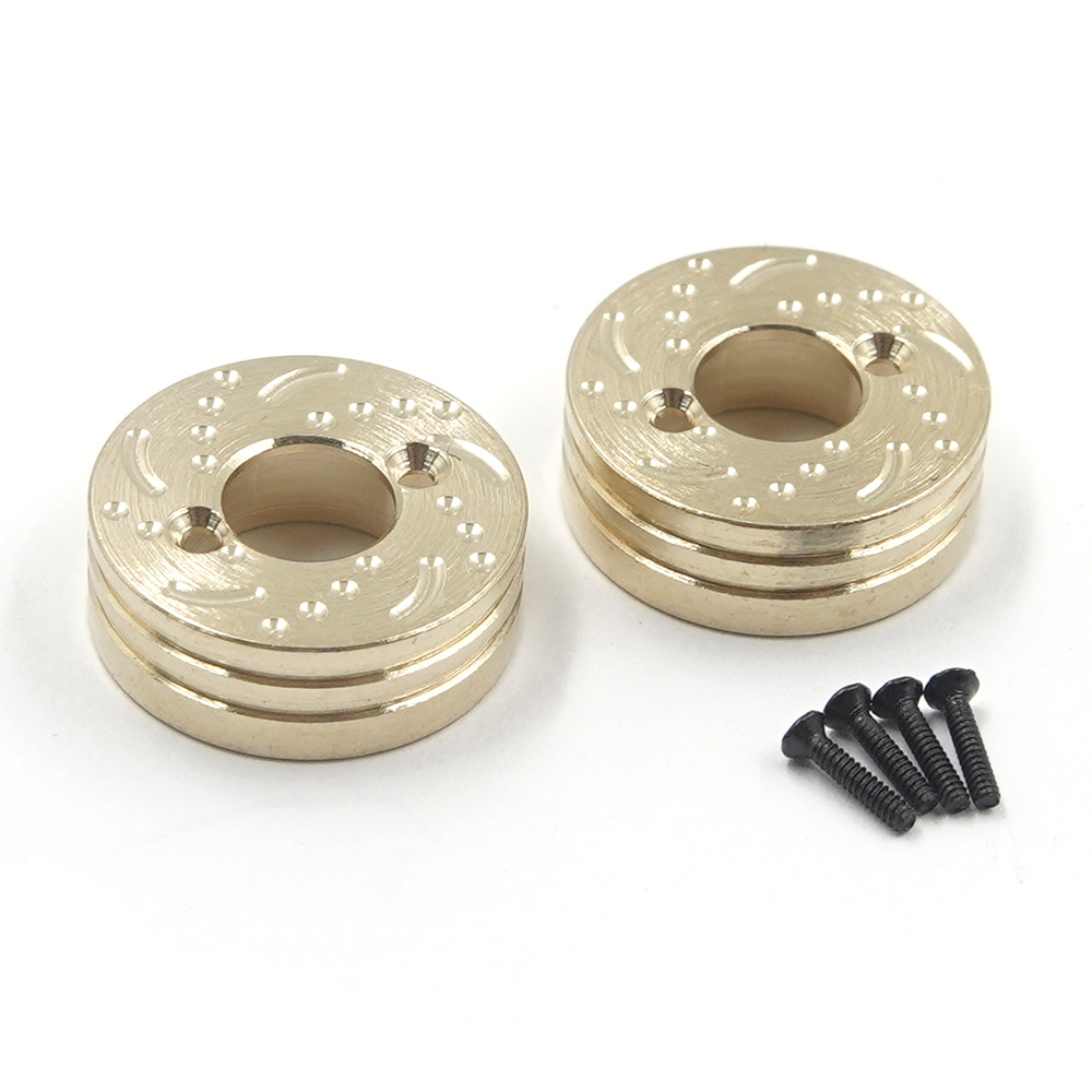 Yeah Racing Brass Rear Axle Weights 5g each For Axial SCX30 ( AXSC-108GD)