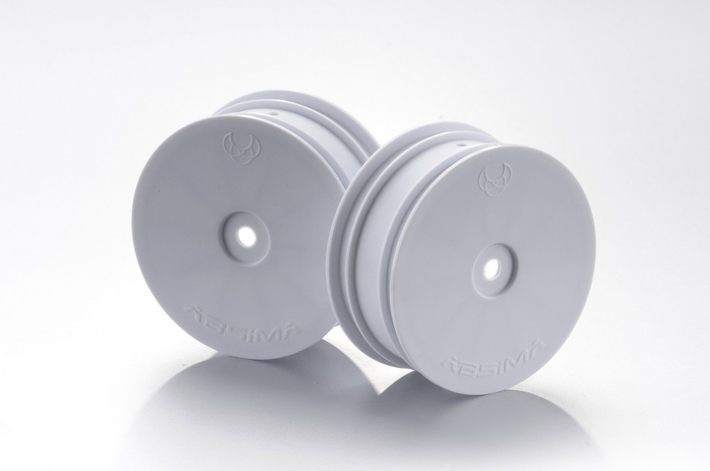 Absima 1:10 Off-Road 4WD Racing Front Rims 14mm White (2) ( AB 2540061)