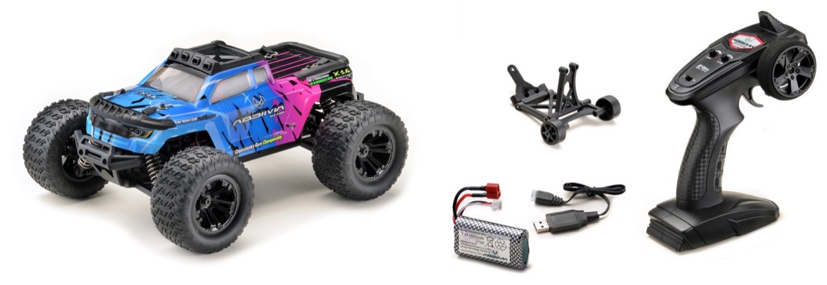 Absima 1:16 Monster Truck MINI AMT - Pink/Blue 4WD - RTR ( AB 16007)