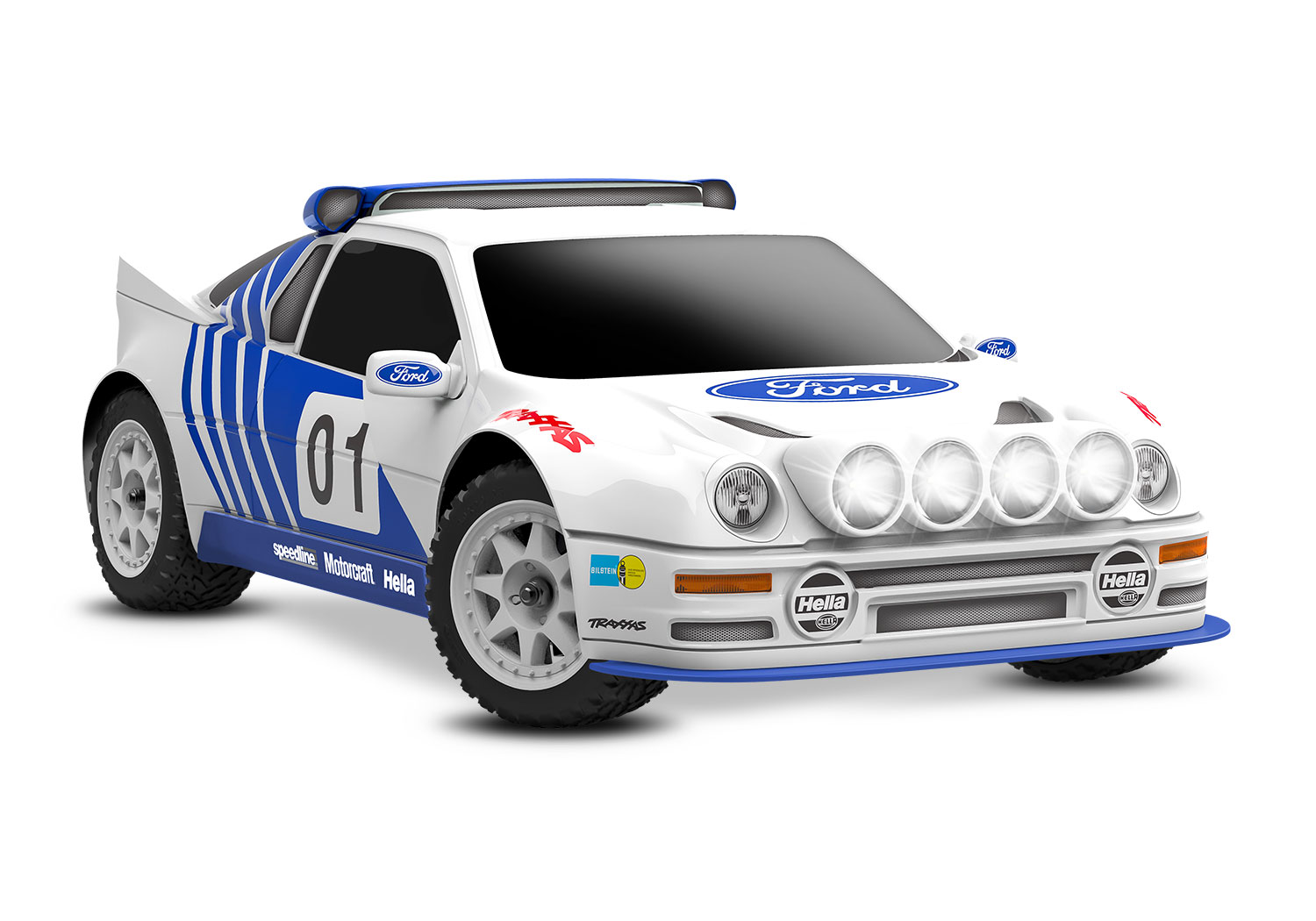 Traxxas Mini Rally VXL Ford RS200 4wd RTR - White (TRX108046)