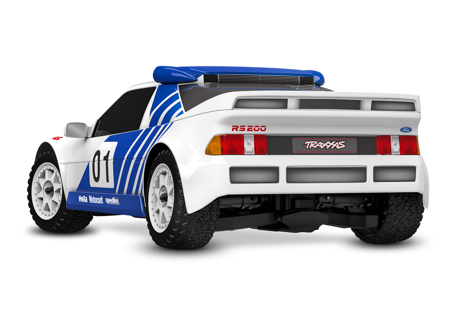 Traxxas Mini Rally VXL Ford RS200 4wd RTR - White (TRX108046)