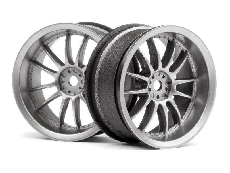 HPI Racing Work XSA 02C Wheels 26mm Light Gunmetal (3mm Off Set) (HP120151)