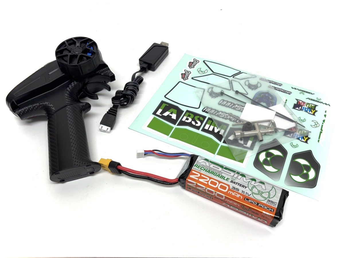 Absima 1:12 EP Buggy Neon Furry 4WD Brushless RTR - Green  (12121)