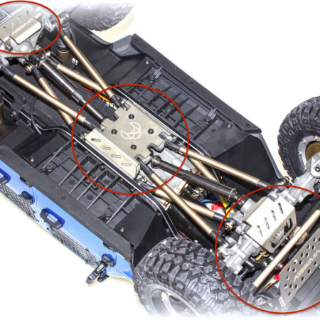 Absima Skid Plate Set CR3.4 (4) ( AB 1230709)