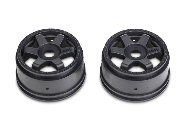 Maverick Quantumr Race Truck Wheel (Black/2Pcs) (MV150295)