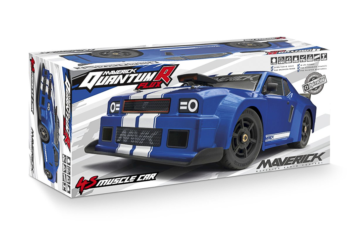 Maverick QuantumR Flux 4S 1:8 4WD Muscle Car - Blue (MV150310)