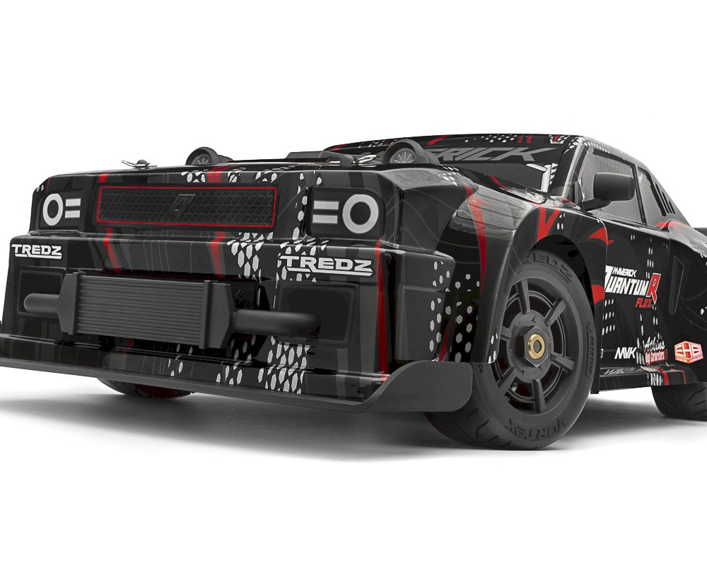 Maverick QuantumR Flux 4S 1:8 4WD Muscle Car - Black/Red (MV150350)