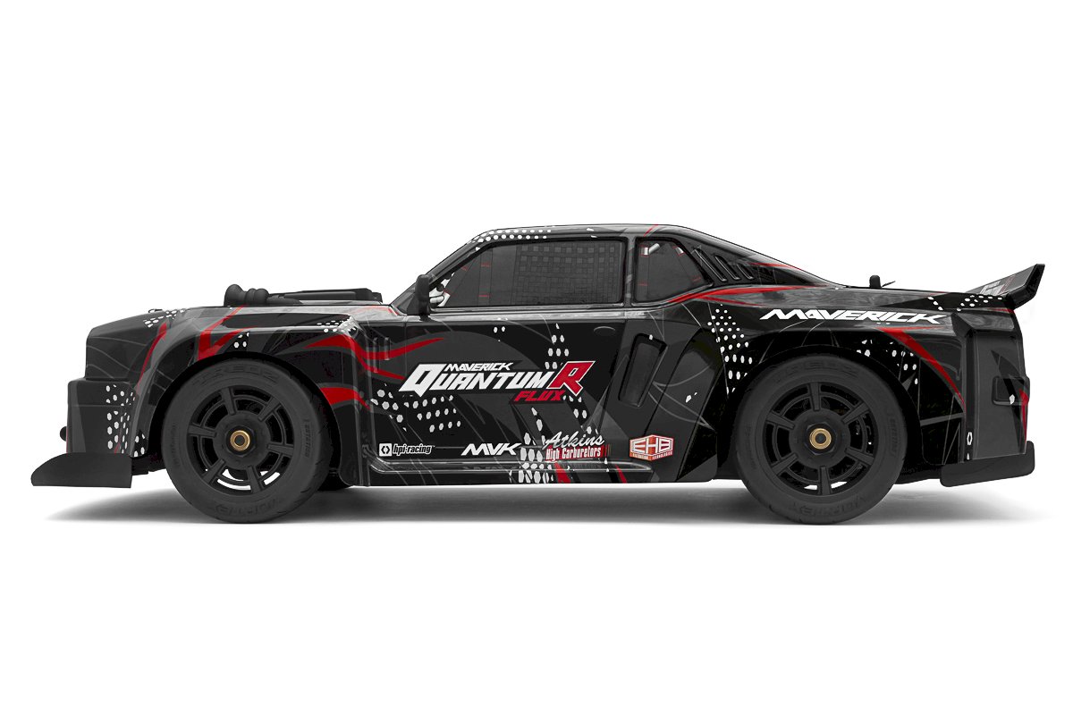 Maverick QuantumR Flux 4S 1:8 4WD Muscle Car - Black/Red (MV150350)