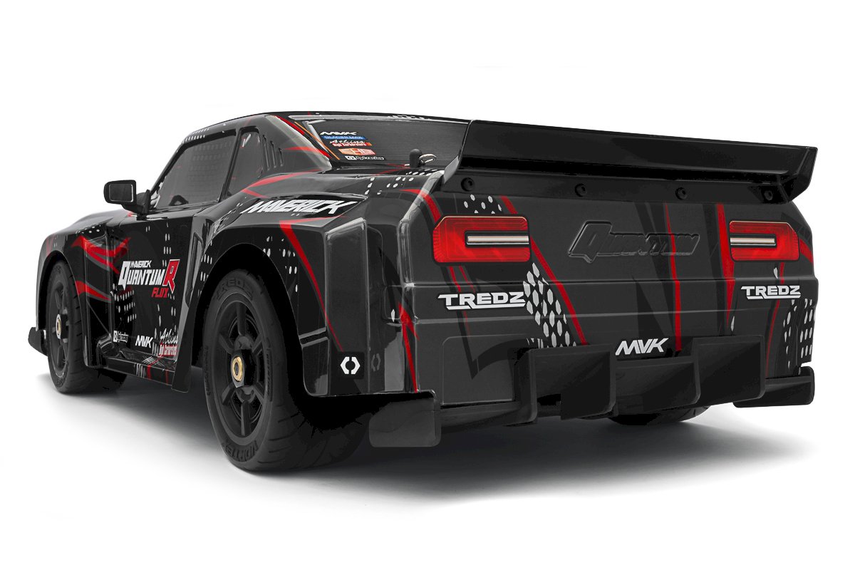 Maverick QuantumR Flux 4S 1:8 4WD Muscle Car - Black/Red (MV150350)