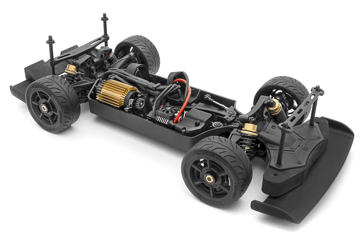 Maverick QuantumR Flux 4S 1:8 4WD Muscle Car - Black/Red (MV150350)