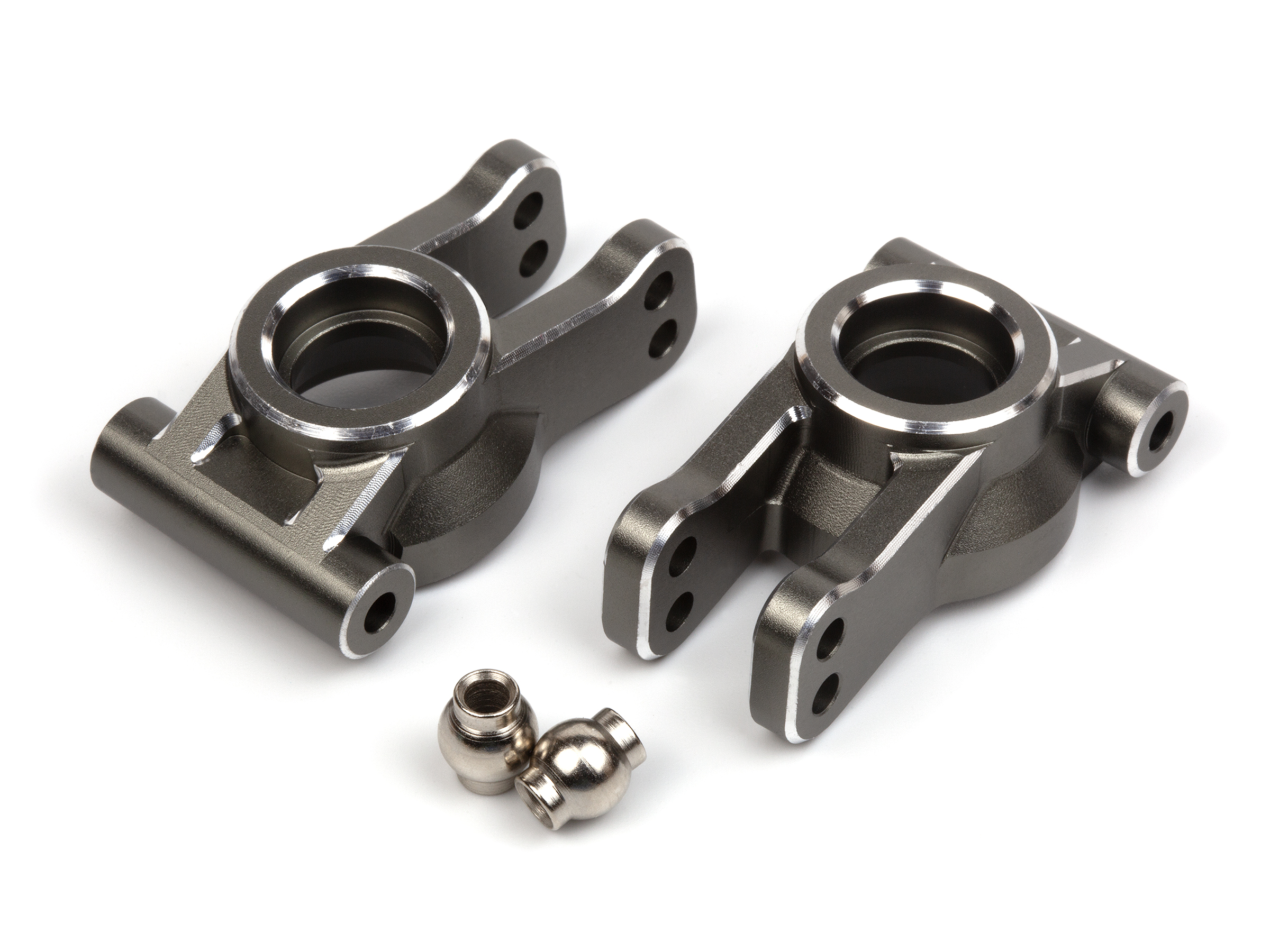 Maverick Aluminium Rear Hub Set (Grey/2pcs) (MV150488)