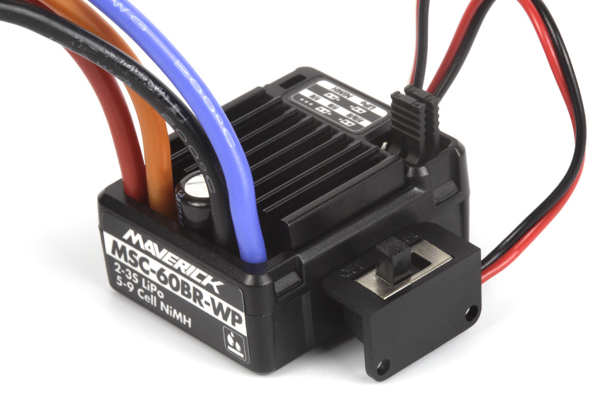 Maverick MSC-60Br-Wp Waterproof ESC With Tamiya Plug 60A (MV150637)