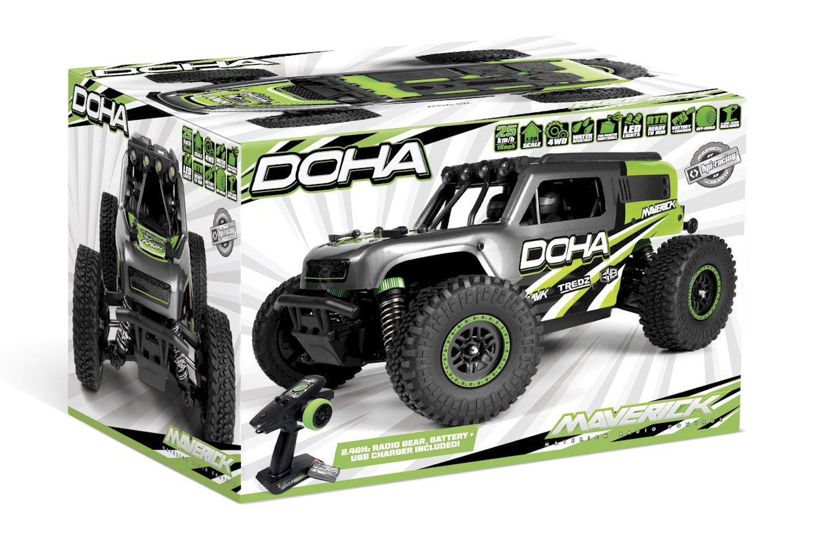 Maverick RC Doha 1:20 4WD Electric Truck - Green (MV150703)
