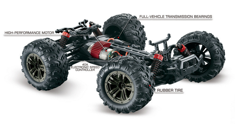 Absima 1:16 4WD High Speed Sand Buggy X TRUCK - Black/Red RTR ( AB 16005)