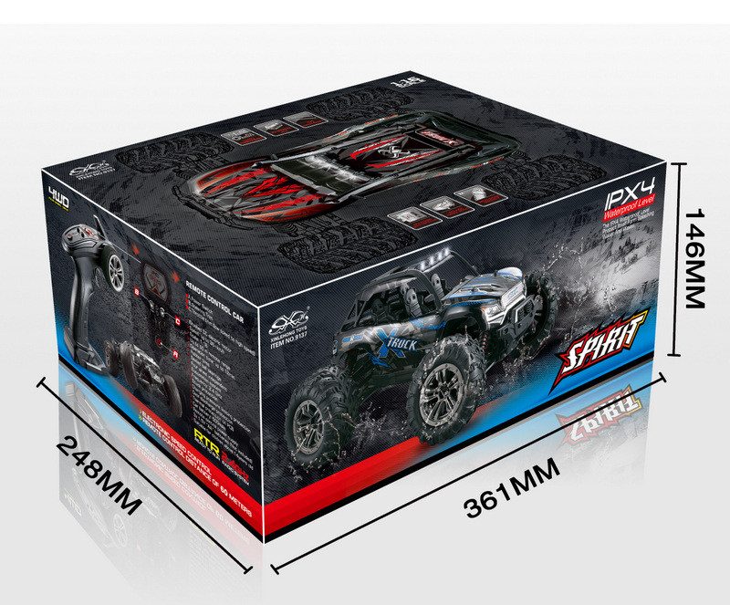 Absima 1:16 4WD High Speed Sand Buggy X TRUCK - Black/Red RTR ( AB 16005)