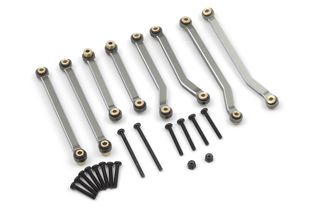 HPI Racing Aluminum Suspension Link Set (Gunmetal) (HP161147)