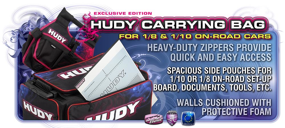 Hudy 1:10 & 1:8 Carry Bag + Tool Bag - Exclusive Edition (DY199120)