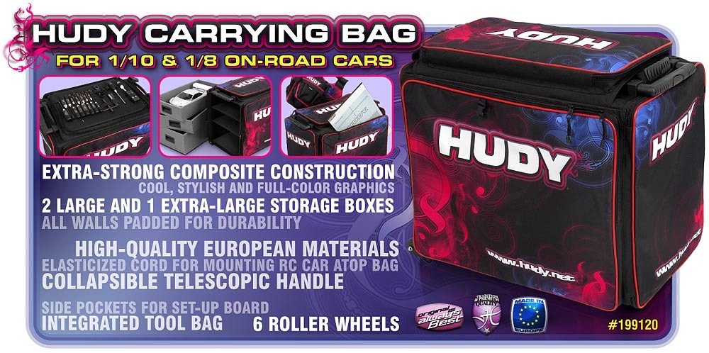 Hudy 1:10 & 1:8 Carry Bag + Tool Bag - Exclusive Edition (DY199120)