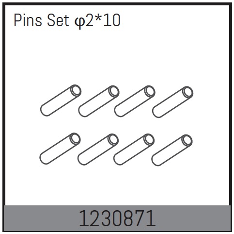 Absima 2*10 Pin Set (10) ( AB 1230871)