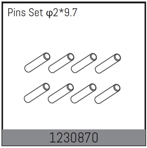Absima 2*9.7 Pin Set (10) ( AB 1230870)