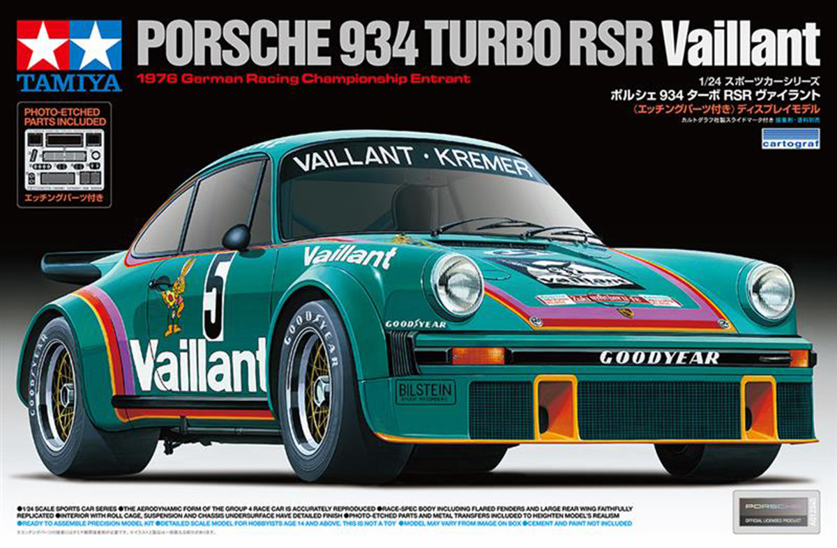 Tamiya 1/24 Porsche 934 Vaillant (THC24334)