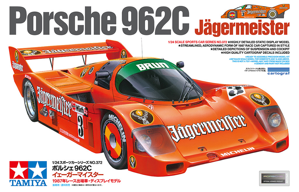 Tamiya 1/24 Porsche 962C Jägermeister ( THC 24372)