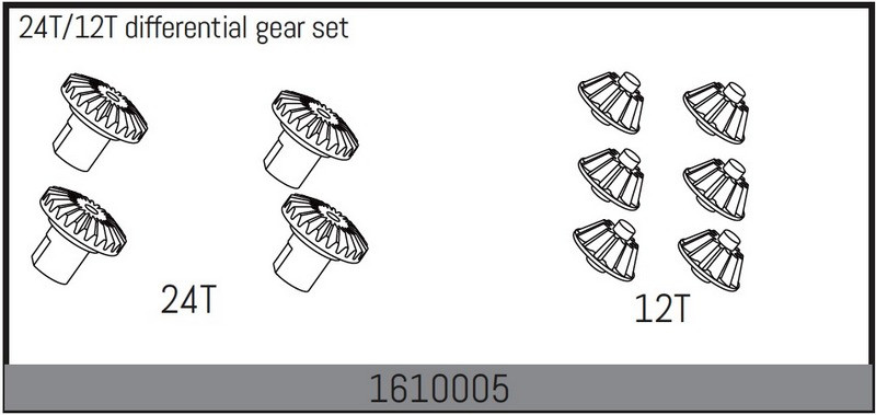 Absima 24T/12T Differential Gear Set ( AB 1610005)