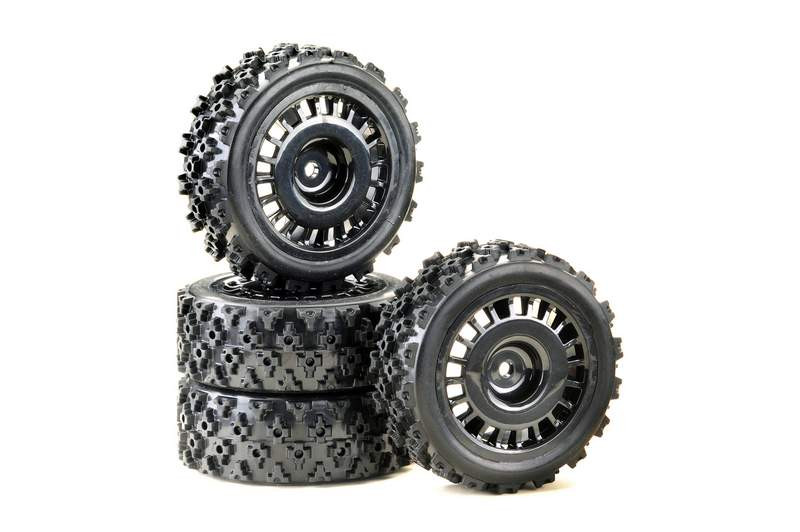 Absima Wheel Set Rally Block Design Black 1:10 (4 pcs) ( AB 2510060)